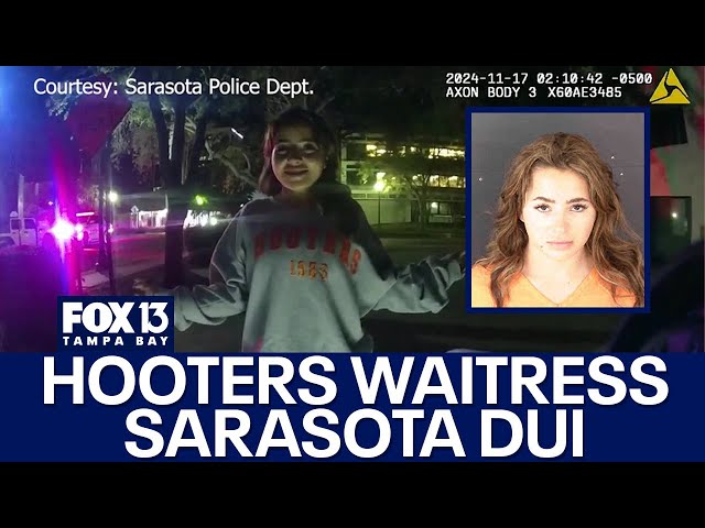 ⁣Hooters waitress arrested for DUI tries flirting her way out of trouble