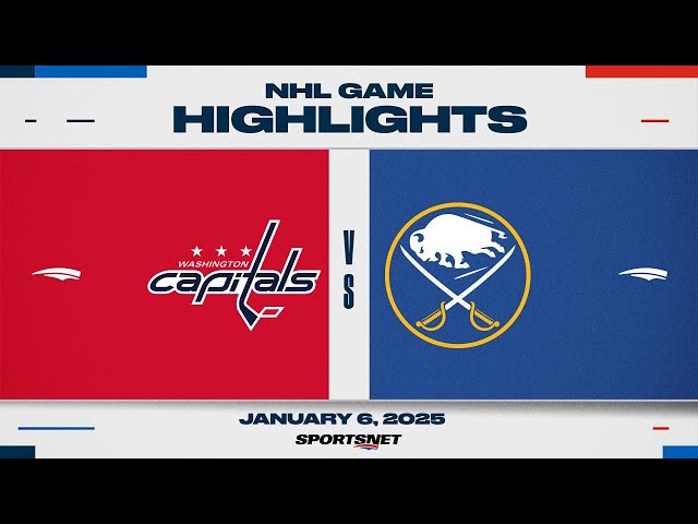 ⁣NHL Highlights | Sabres vs. Capitals - January 6, 2025