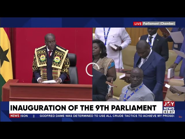 ⁣Speaker swears in members of the 9th Parliament. #8thto9thParliament