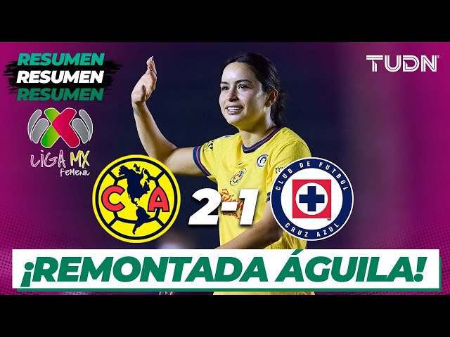 ⁣Resumen y goles | América 2-1 Cruz Azul | Liga MX Femenil - J1 CL2025 | TUDN