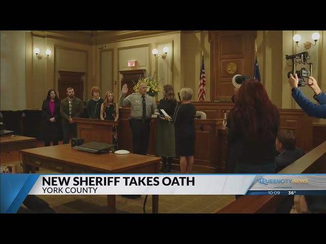 ⁣York County newly elected sheriff takes oath of office