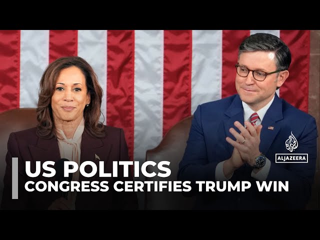 ⁣US Congress certifies Donald Trump’s victory in 2024 presidential election