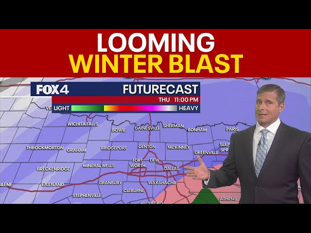 ⁣Dallas Weather: Looming winter blast expected to bring significant snow across DFW