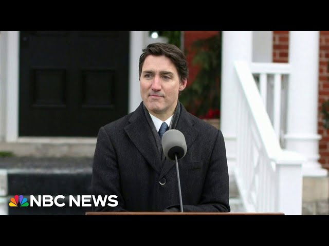 ⁣Trudeau announces he will resign as Canada's prime minister