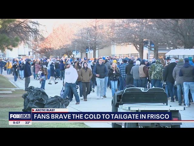 ⁣FCS Championship Game tailgaters in Frisco unfazed by winter weather