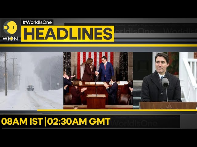 ⁣US Lawmakers Certify Trump's Presidential Win | Justin Trudeau Resigns As Canada PM | WION Head