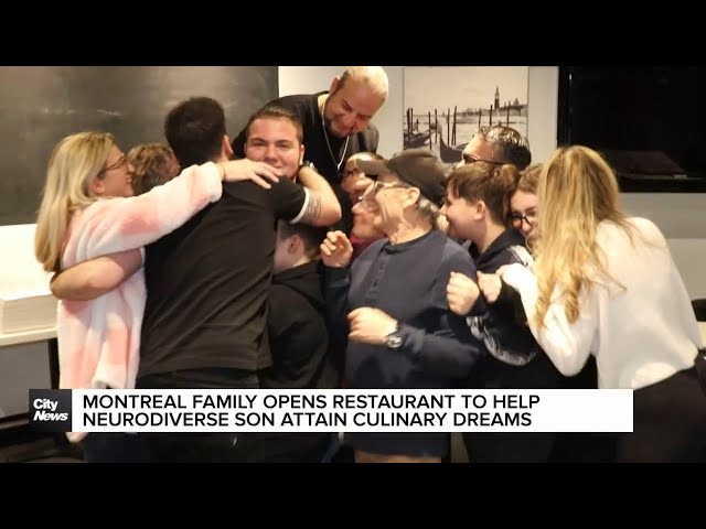 ⁣Montreal family opens restaurant for neurodiverse son