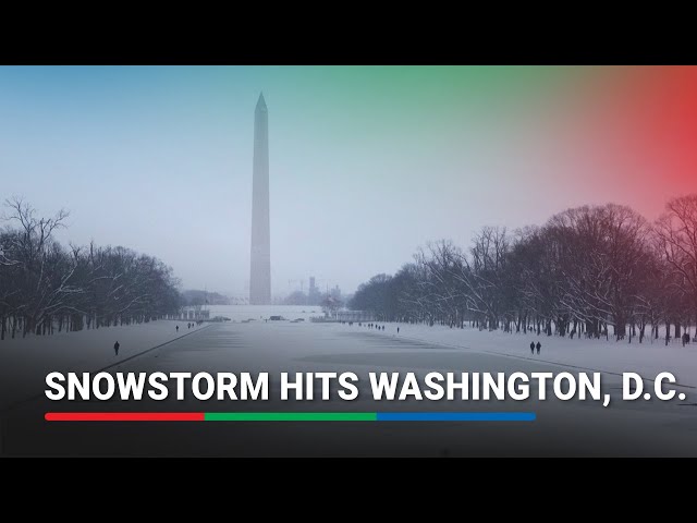 ⁣Snowstorm hits Washington, D.C. | ABS-CBN News