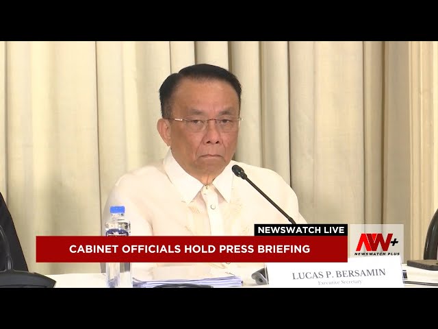 ⁣Cabinet officials hold press briefing | NewsWatch Live