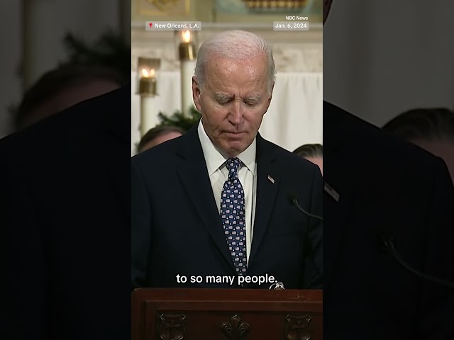 ⁣Biden speaks at interfaith prayer service for New Orleans attack victims