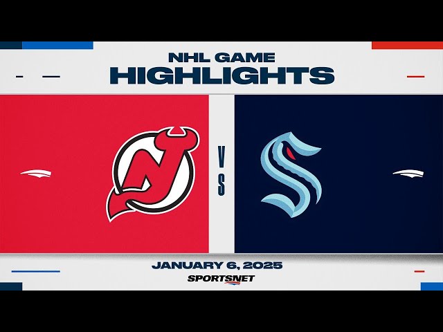 ⁣NHL Highlights | Devils vs. Kraken - January 6, 2025