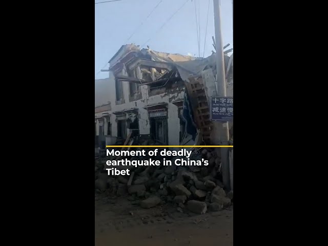 ⁣Dozens killed and injured in earthquake in China’s Tibet | AJ#shorts