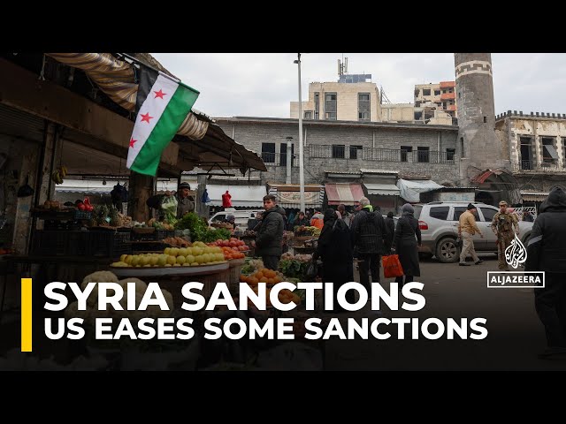 ⁣US announces it will temporarily ease some sanctions on Syria