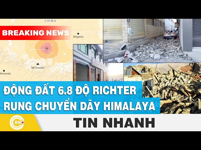 ⁣Động đất 6.8 độ richter rung chuyển dãy Himalaya | BNC Now