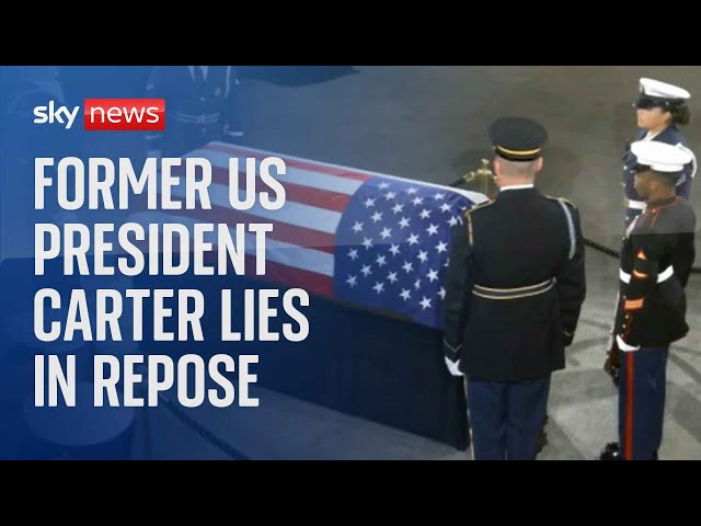 ⁣Live: Ex-president Jimmy Carter lies in repose ahead of state funeral in Washington