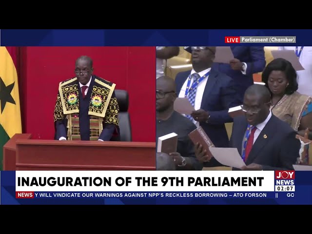 ⁣Inauguration of the 9th Parliament: NPP caucus supports NDC's nomiation of Alban Bagbin for Spe