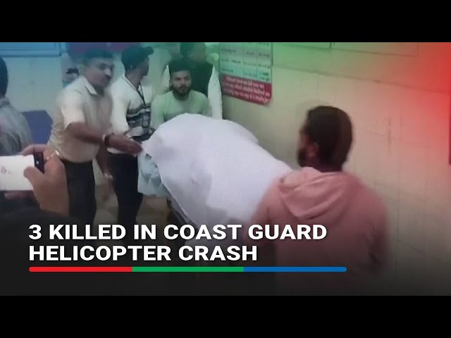 ⁣Coast guard helicopter crashes in India’s Porbandar, authorities say at least 3 killed