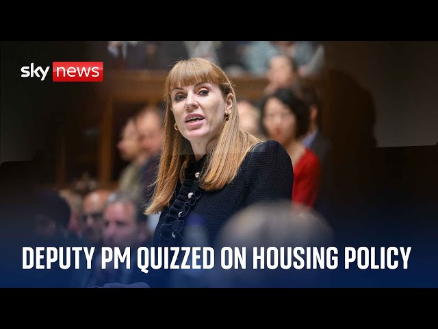 ⁣Live: UK Deputy Prime Minister Angela Rayner quizzed by MPs on housing policy