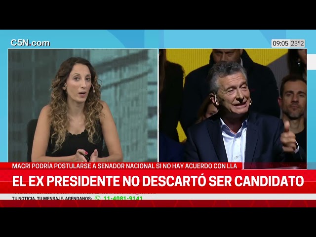 ⁣MAURICIO MACRI PODRÍA PRESENTARSE a SENADOR SI NO HAY ACUERDO con LLA