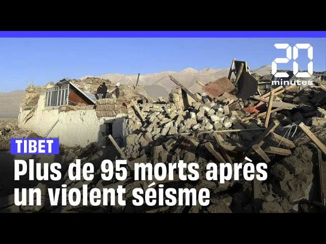 ⁣Chine : Un violent tremblement de terre fait au moins 95 morts au Tibet