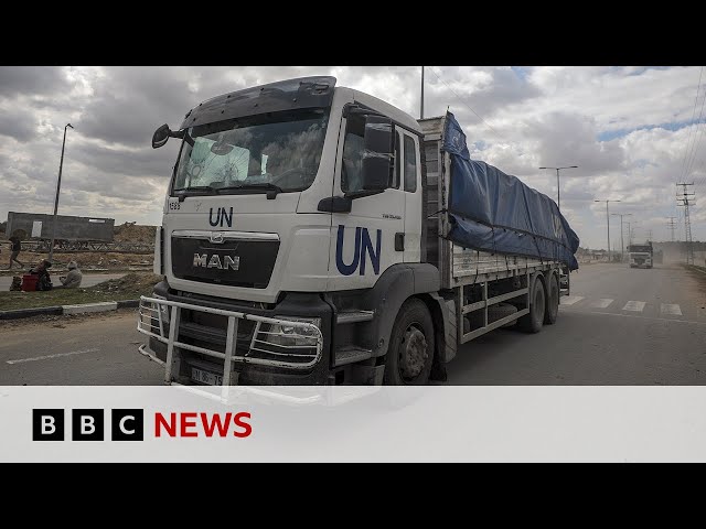 ⁣UN warns Gaza aid work at 'breaking point' | BBC News