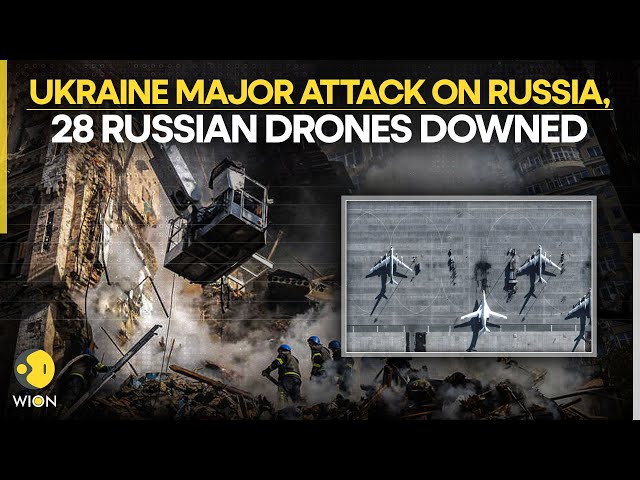 ⁣Russia-Ukraine War: Ukraine's Major Attack On Russia, 28 Russian Drones Downed | WION LIVE