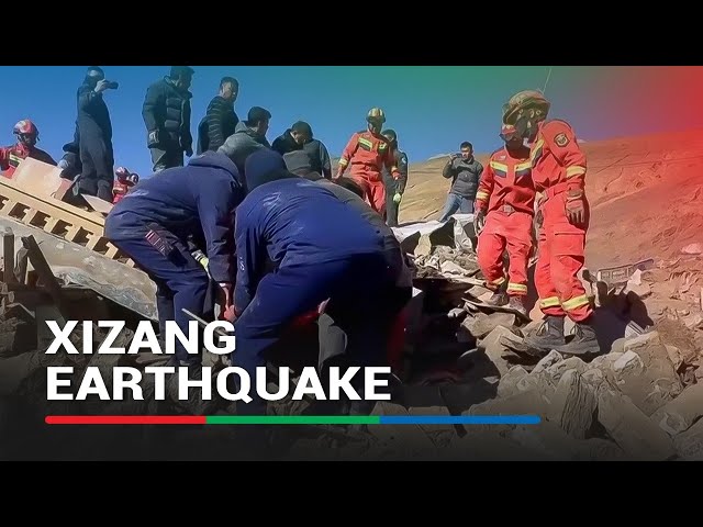 ⁣Rescue efforts underway following Xizang quake