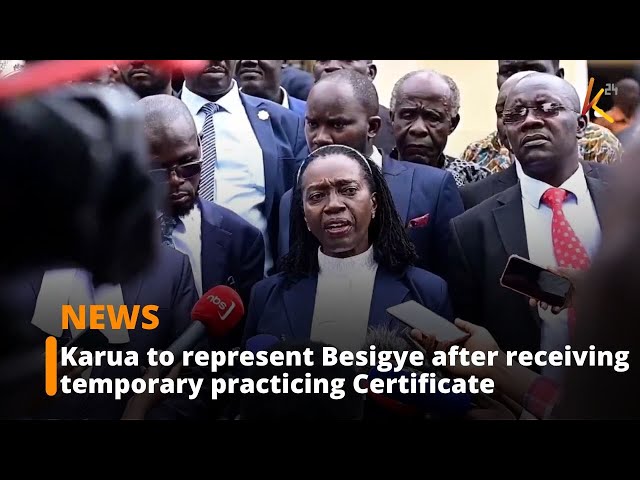 ⁣Martha Karua to represent Besigye in Ugandan Court after receiving temporary practicing Certificate