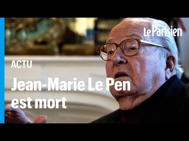 ⁣Jean-Marie Le Pen, fondateur du Front national, est mort à 96 ans