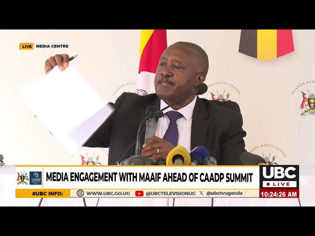 ⁣MEDIA BRIEFING; CAADP SUMMIT TO FOSTER AGRICULTURAL DEVELOPMENT & SUSTAINABILITY