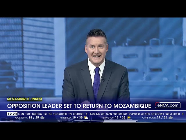 ⁣Opposition leader set to return to Mozambique