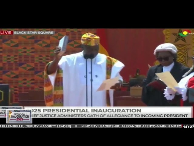 ⁣2025 Presidential Inauguration: Swearing-In of H.E John Mahama as Ghana's President