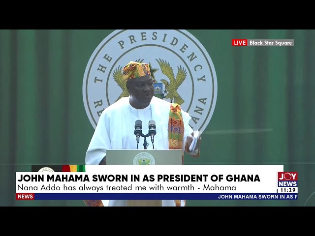 ⁣'Ghana is open for business again' - President John Mahama's inaugural address