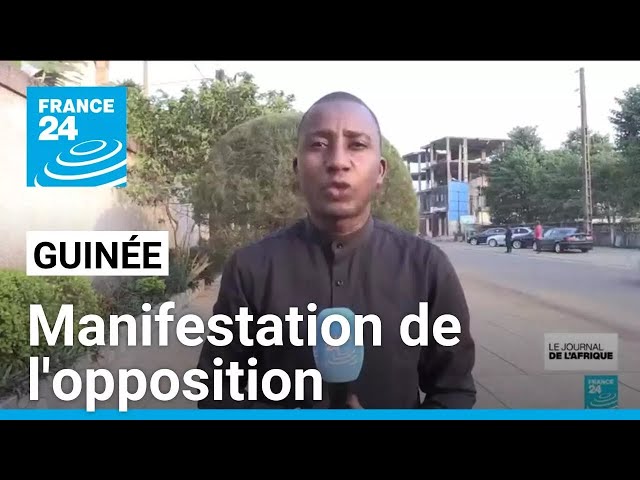 ⁣Manifestation de l'opposition en Guinée : les transports et le commerce ont été fortement pertu