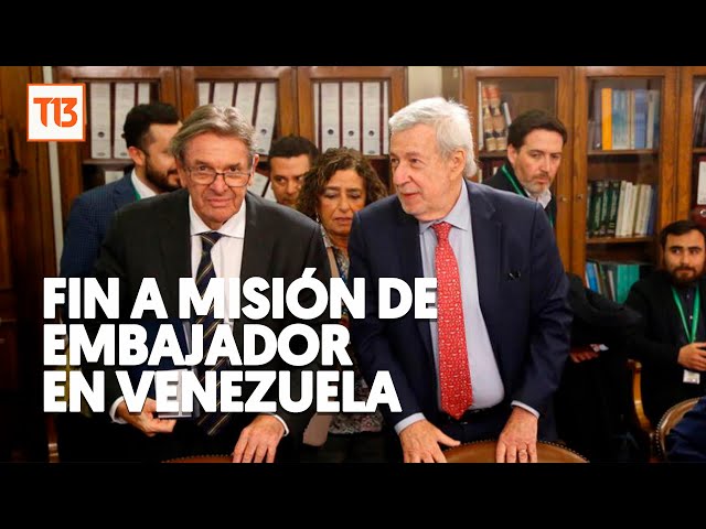 ⁣Gobierno de Chile pone fin a la misión de su embajador en Venezuela