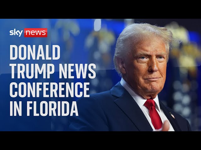 ⁣Watch live: Donald Trump news conference in Florida