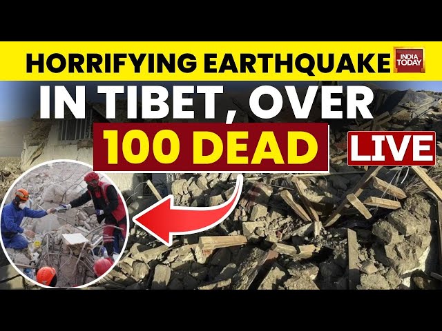 ⁣Earthquake In Tibet LIVE | Nearly 100 Dead After Multiple Earthquakes | Tremors Felt In India