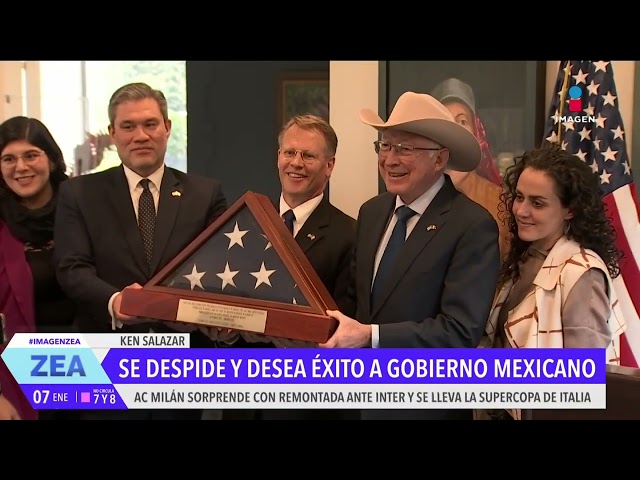 ⁣Ken Salazar se despide como embajador y desea éxito a gobierno de México | Noticias con Paco Zea