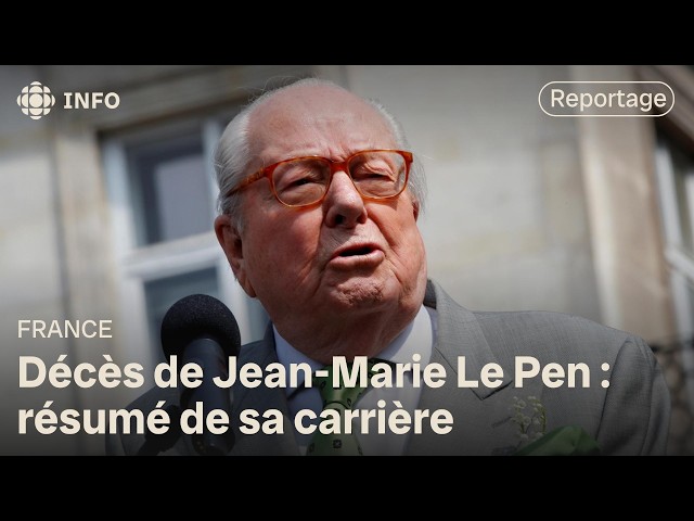 ⁣Jean-Marie Le Pen, politicien marquant en France, est mort