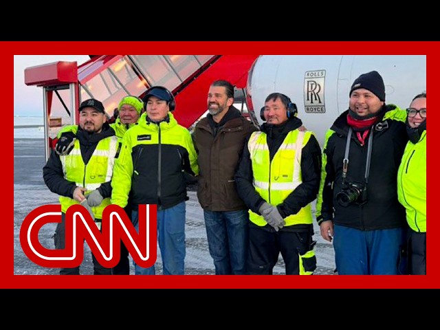 ⁣Donald Trump Jr. arrives in Greenland after father's call for US ownership