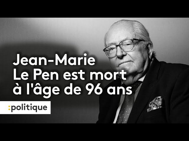 ⁣Jean-Marie Le Pen, fondateur du Front national, est mort à 96 ans