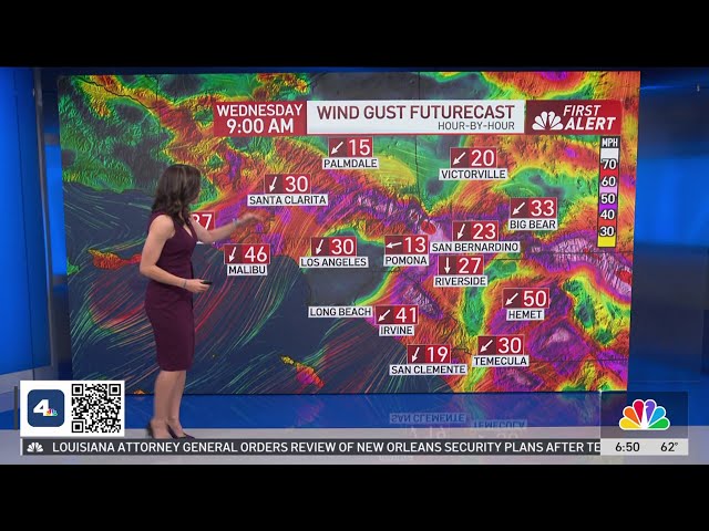 ⁣First Alert Forecast: Strong Winds