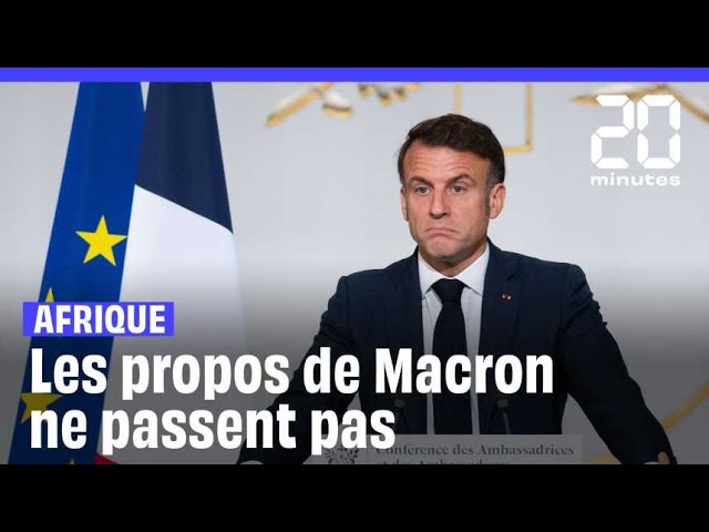 ⁣Vives réactions après les propos d'Emmanuel Macron sur l'Afrique