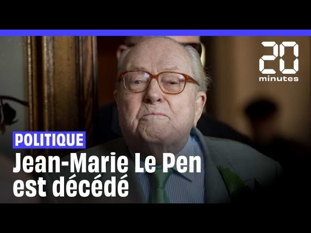 ⁣Jean-Marie Le Pen, figure de l’extrême droite française et fondateur du Front National, est mort