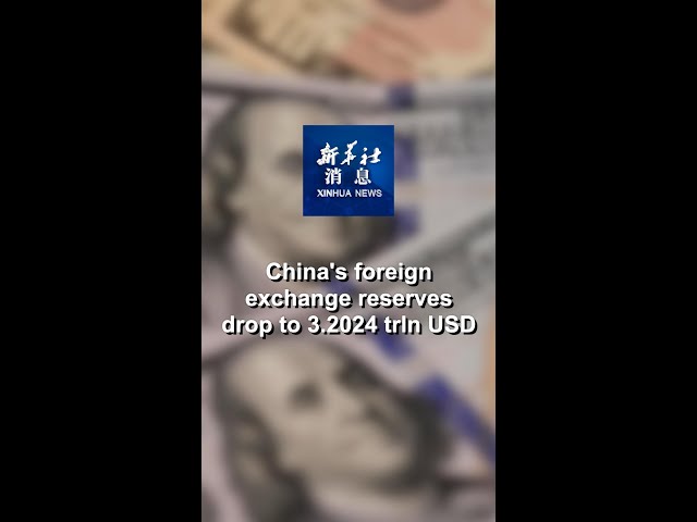 ⁣Xinhua News | China's foreign exchange reserves drop to 3.2024 trln USD