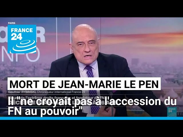 ⁣Jean-Marie Le Pen "ne croyait pas à l'accession du FN au pouvoir" • FRANCE 24