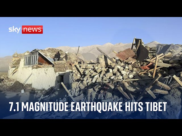 ⁣Over 100 killed after Tibetan holy city hit by 7.1 magnitude earthquake