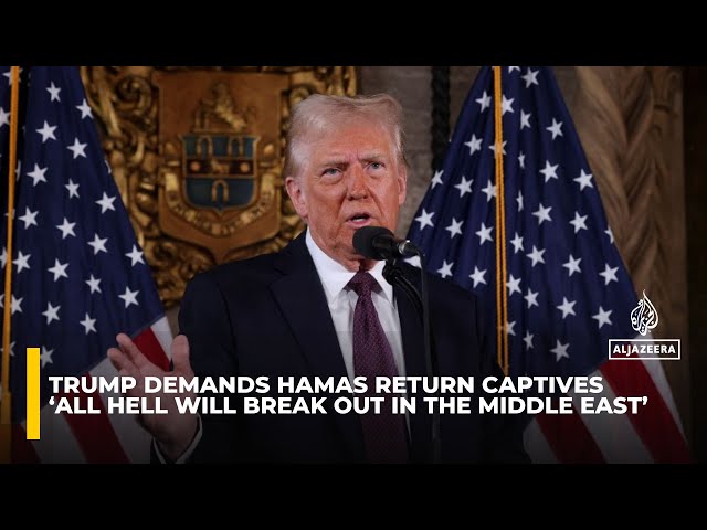 ⁣‘All hell will break out in the Middle East’ if captives are not released: Trump