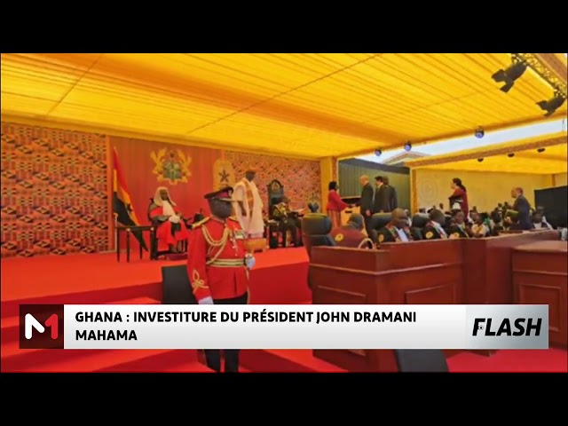 ⁣Ghana : investiture du président John Dramani Mahama