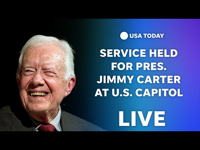 ⁣Watch live: Service  to be held for former President Jimmy Carter at U.S. Capitol Rotunda